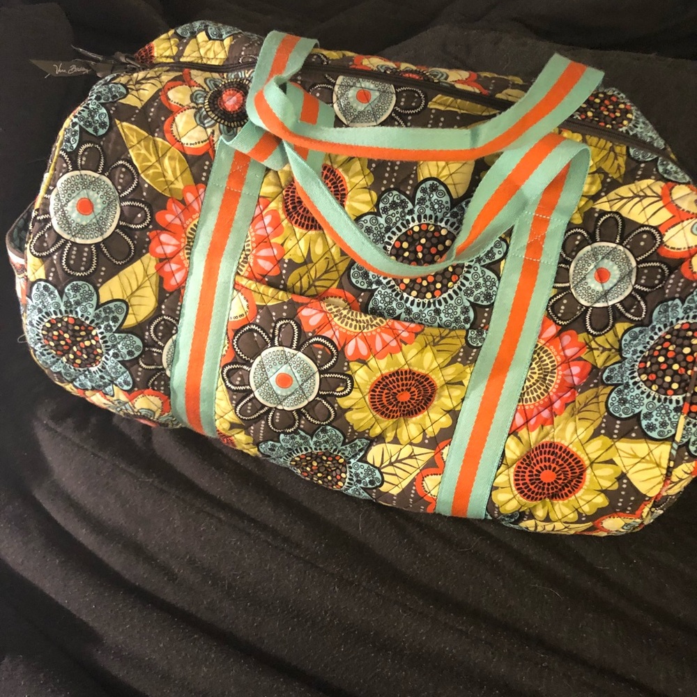 Vera Bradley large round duffel bag